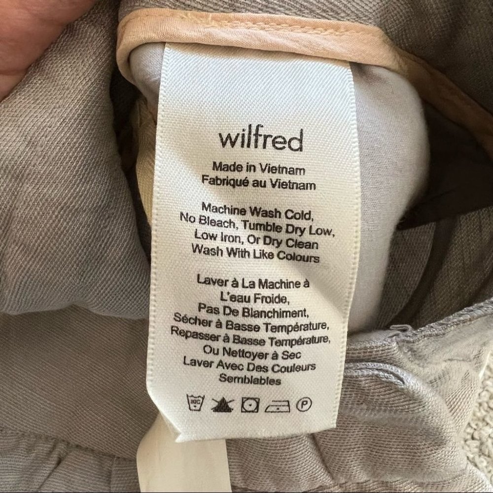 Aritzia Wilfred Allegra Short Light Grey Linen Shorts - Picture 12 of 15